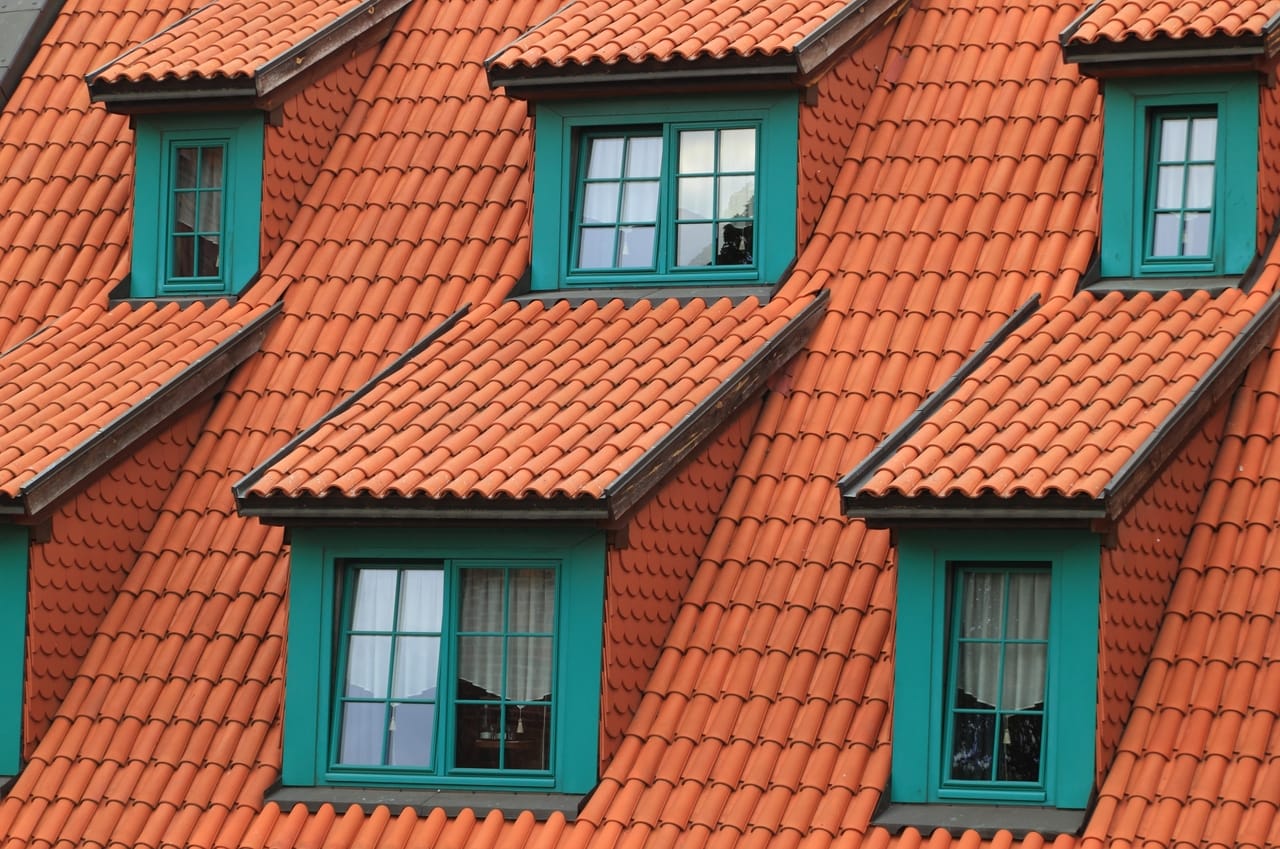 brown house roof